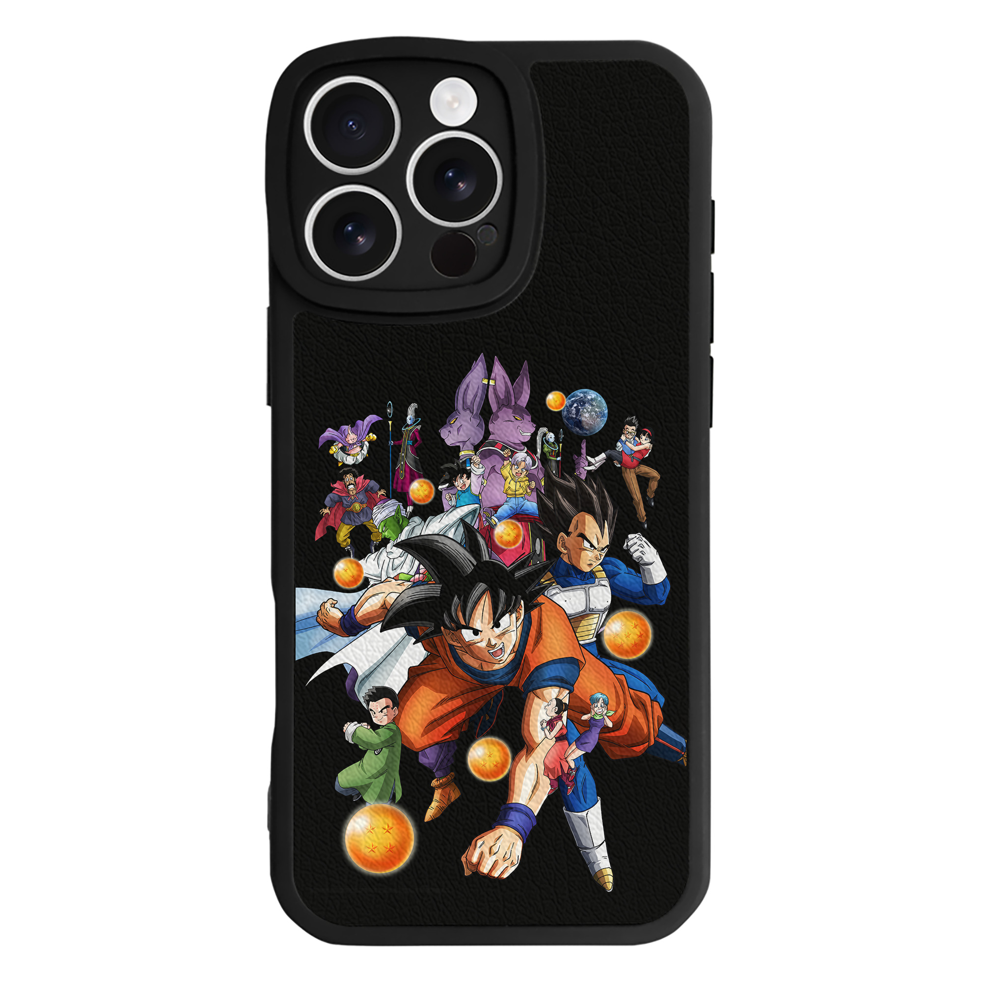 （画像用） ドラゴンボール DRAGON BALL 【iPhone 16シリーズ対応】シリコンスマホケース（レザー調） 材質：シリコン